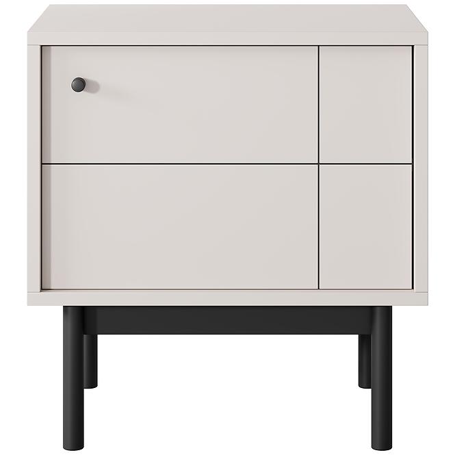 Nachttisch Japandi S54 kaschmir