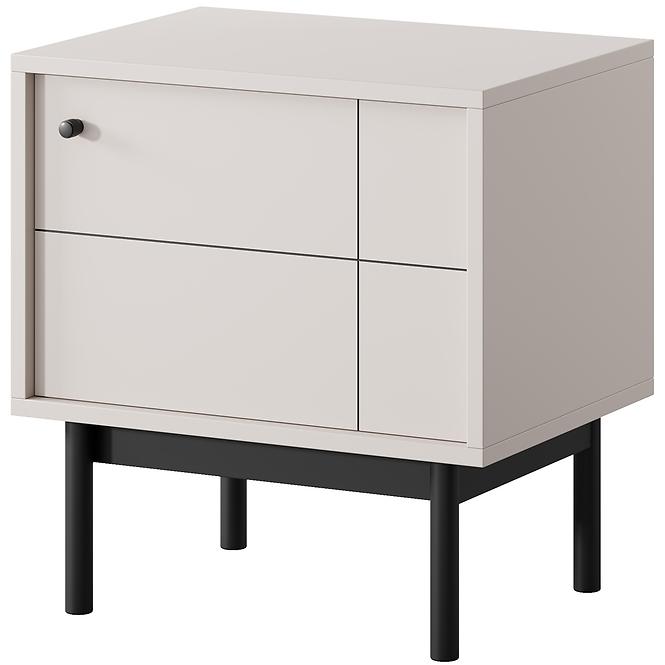 Nachttisch Japandi S54 kaschmir