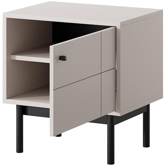 Nachttisch Japandi S54 kaschmir