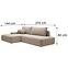Ecksofa Bouli O L Raven 30,4