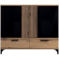 Kommode Aris As04 eiche evoke/schwarz