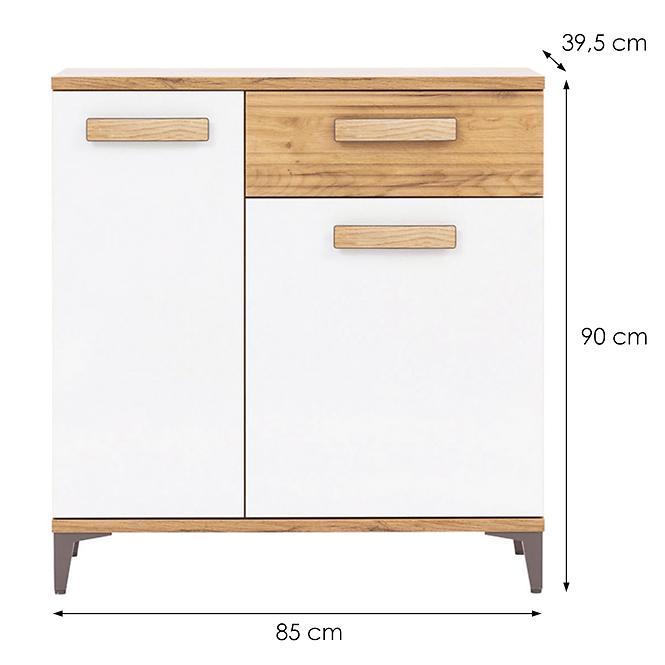 Kommode Snobi Sb02 eiche craft/Alpinweiß