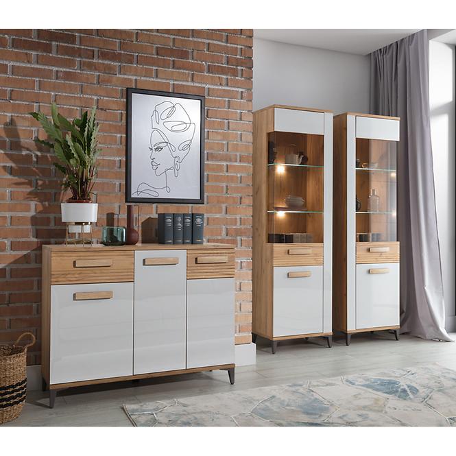 Kommode Snobi Sb03 eiche craft/Alpinweiß
