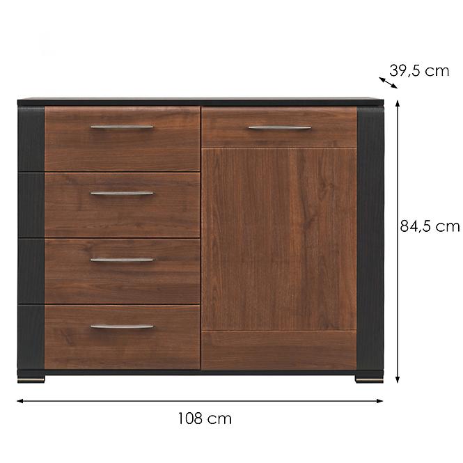 Kommode Naomi Na-2 nuss/wenge