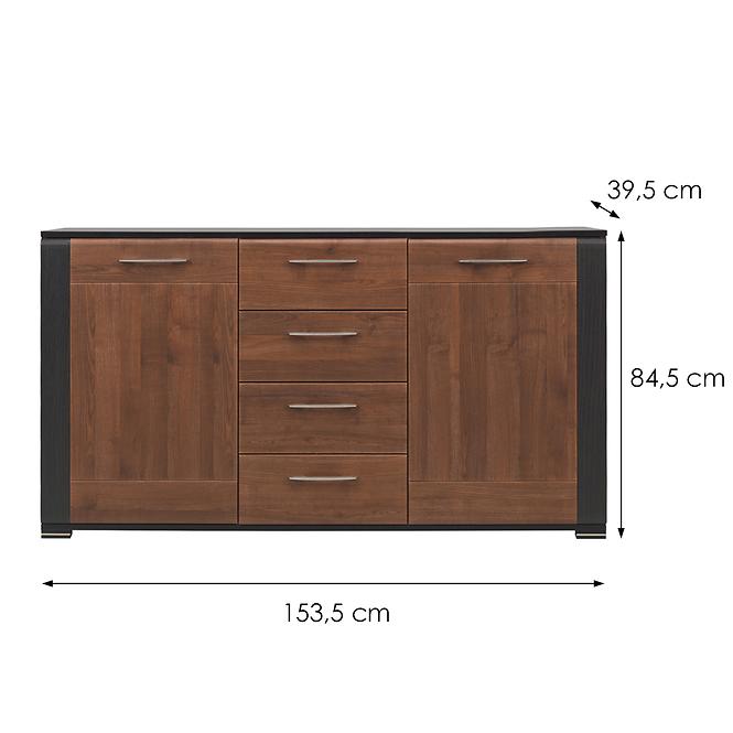 Kommode Naomi Na-3 nuss/wenge