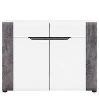 Kommode Brando B02 weiß/beton 2d2s