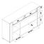 Kommode Brando B03 weiß/beton 3d2s,3