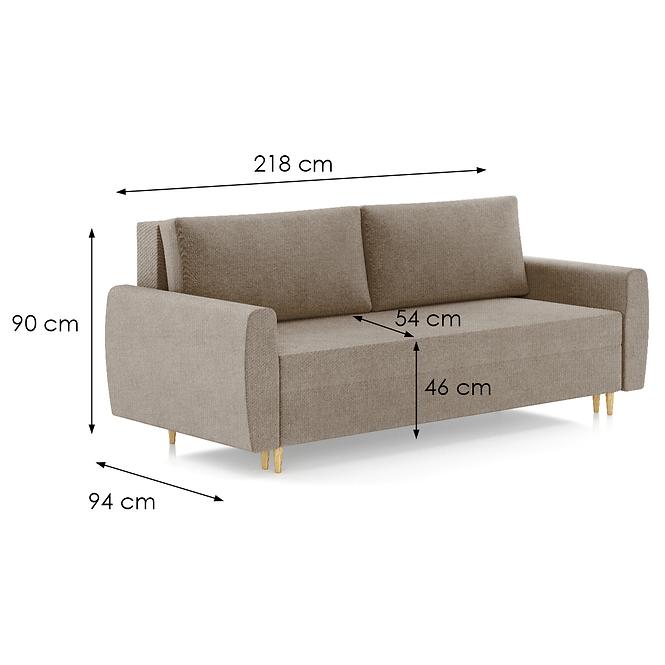 Sofa Netro Herbi 60 braun