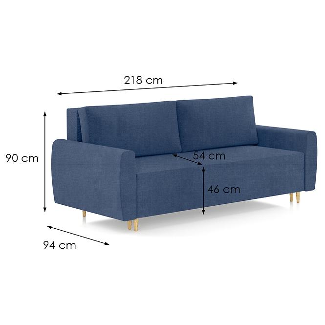 Sofa Netro Herbi 25 blau