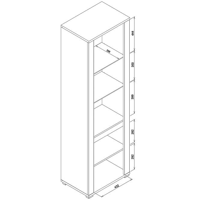 Vitrine York Y-5 eiche grandson,2