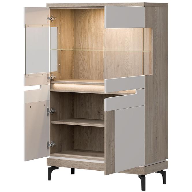 Vitrine Aston An04 eiche cremona/kaschmir