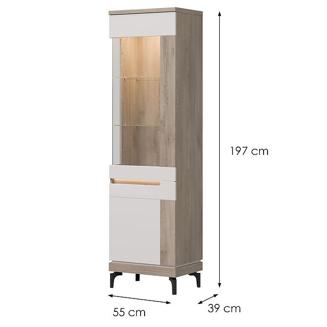 Vitrine P Aston An06 eiche cremona/kaschmir