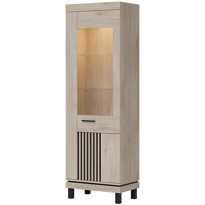 Vitrine Mati Mi07 eiche cremona/schwarz