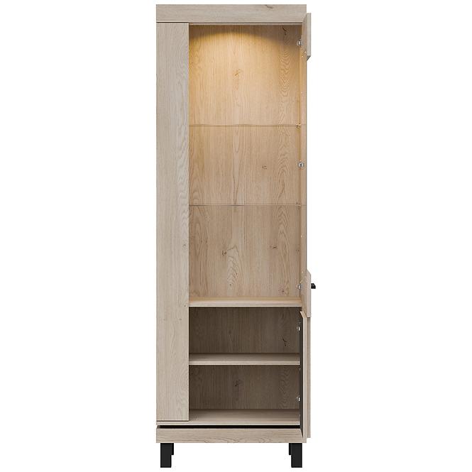 Vitrine Mati Mi07 eiche cremona/schwarz