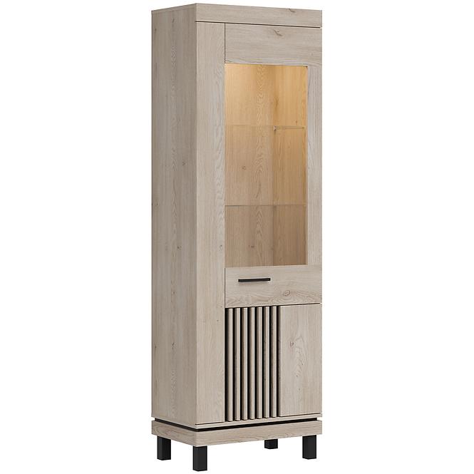 Vitrine Mati Mi07 eiche cremona/schwarz