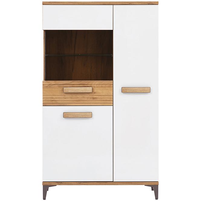 Vitrine Snobi Sb06 eiche craft/Alpinweiß