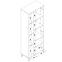 Vitrine Snobi Sb07eiche craft/Alpinweiß,3