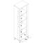 Vitrine L Snobi Sb08 eiche craft/Alpinweiß,3