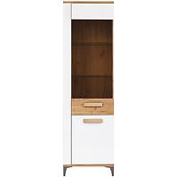 Vitrine P Snobi Sb09 eiche craft/Alpinweiß
