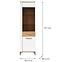 Vitrine P Snobi Sb09 eiche craft/Alpinweiß,2