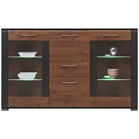 Vitrine Naomi Na-4 nuss/wenge