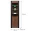 Vitrine Naomi Na-6 nuss/wenge,2