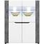 Vitrine Brando B04 weiß/beton