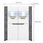 Vitrine Brando B04 weiß/beton,2