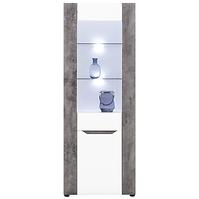 Vitrine Brando B05 weiß/beton