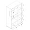 Vitrine Lionel Li05 eiche sonoma/weiß,3