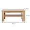 Couchtisch Aris La03 eiche evoke,2