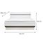 Bett Lionel Li12/160 eiche sonoma/weiß,2