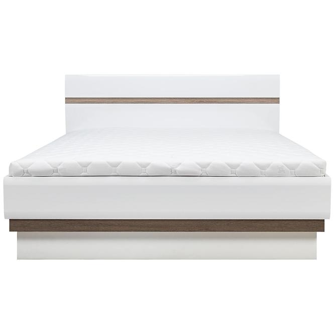 Bett Lionel Li12/180 eiche sonoma/weiß