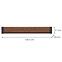 Hängende Ablage Naomi Na-9 nuss/wenge,2