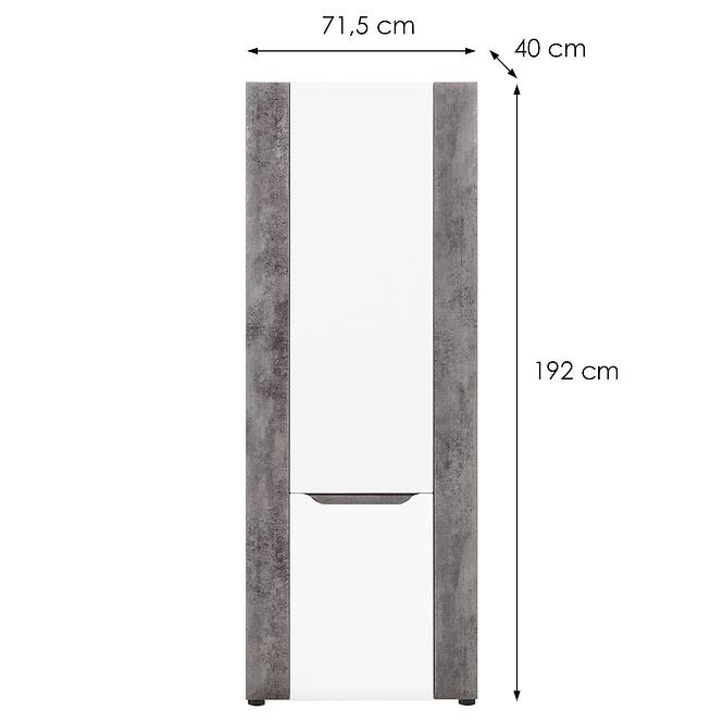 Brando Regal Lp B06 weiß/beton