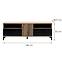 Tv Tisch Aris As01 eiche evoke/schwarz,2