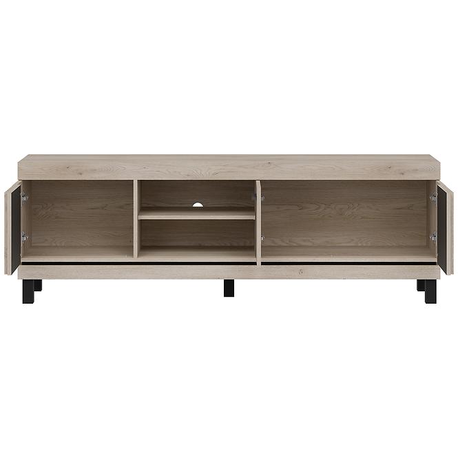 Tv Tisch Mati Mi02 eiche cremona/schwarz