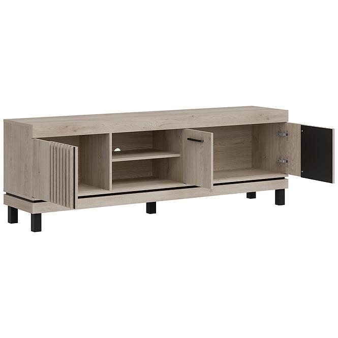 Tv Tisch Mati Mi02 eiche cremona/schwarz