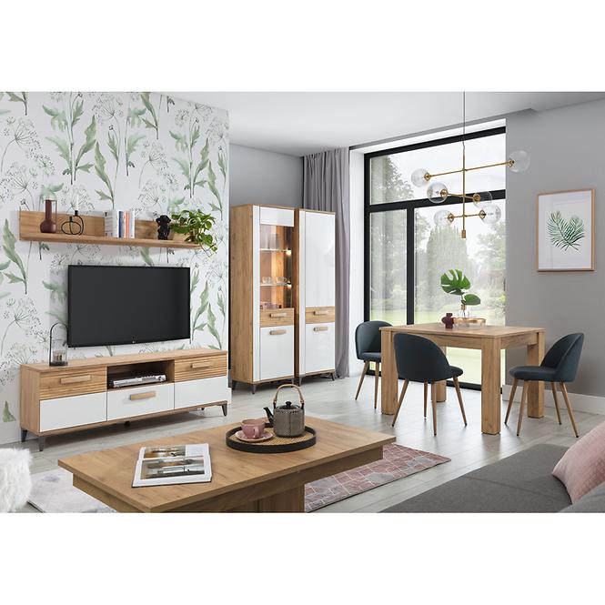 Tv Tisch Snobi Sb01 eiche craft/Alpinweiß