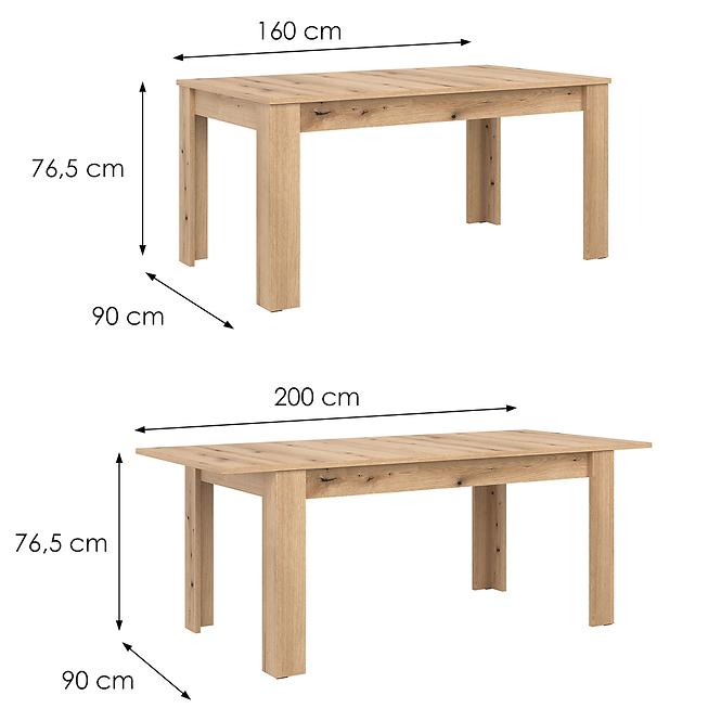 Tisch Aris St04 eiche evoke