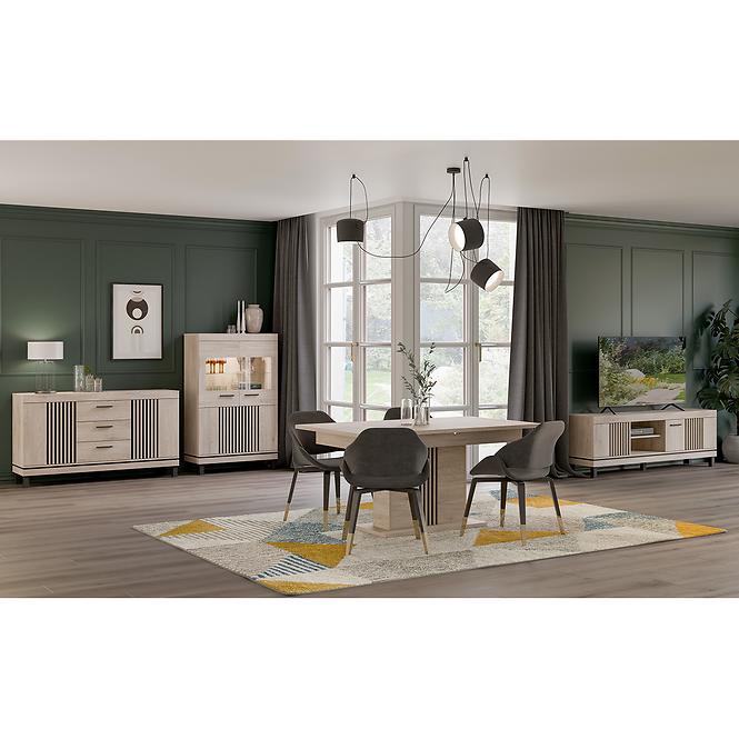 Tisch Mati St12 eiche cremona/schwarz