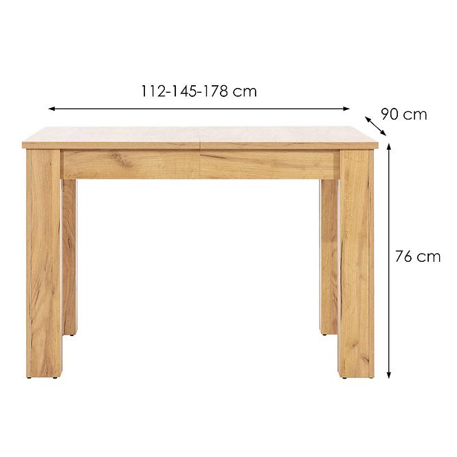 Tisch Snobi Sb14 eiche craft/Alpinweiß