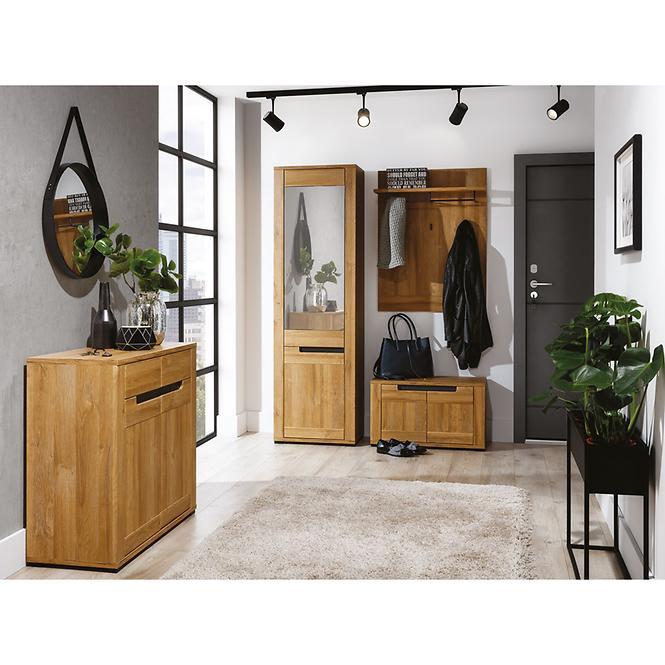 Schrank 2d Aris As10 eiche evoke/schwarz
