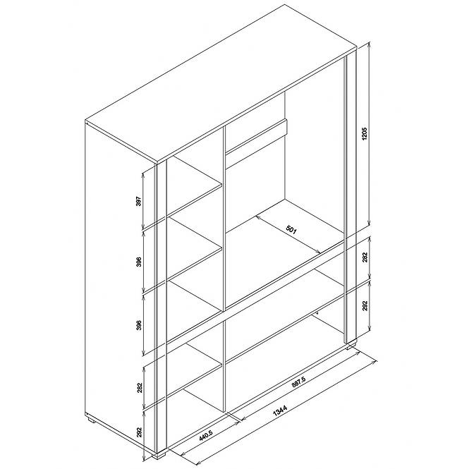 Schrank 3d York Y-8 eiche grandson