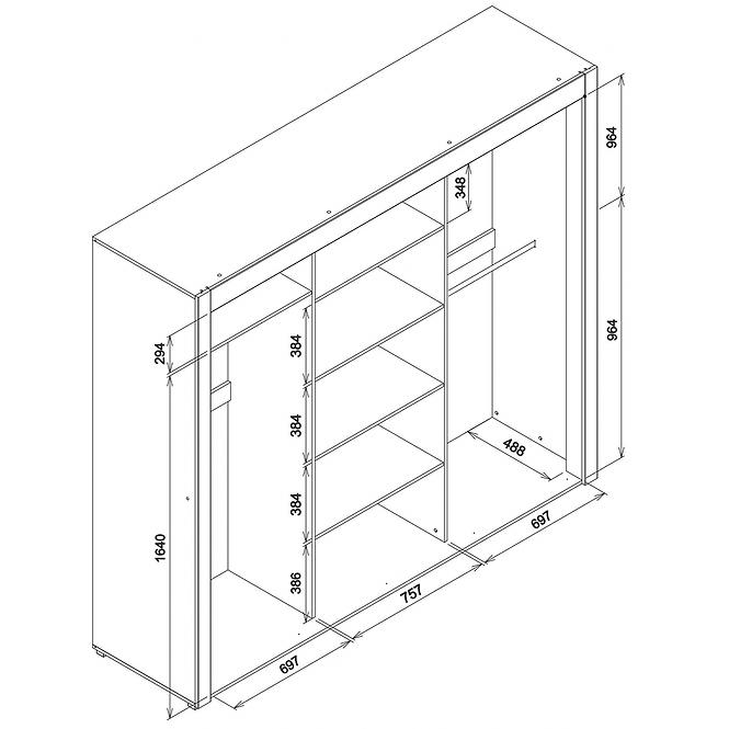 Schrank York Y-9 eiche grandson