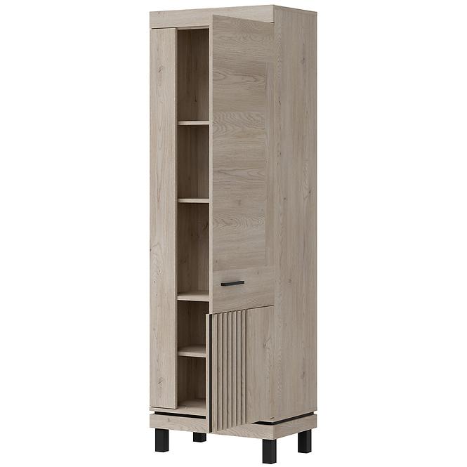 Schrank Mati Mi09 eiche cremona/schwarz