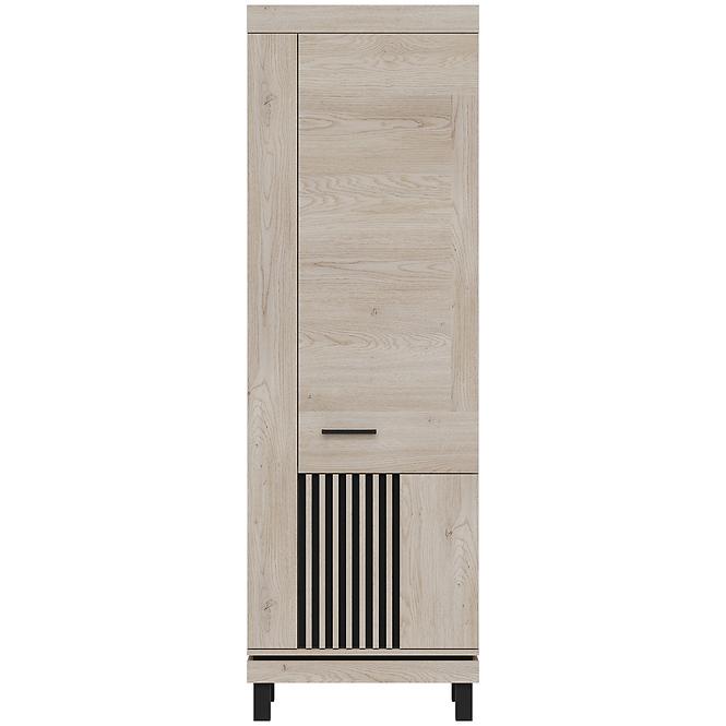 Schrank Mati Mi09 eiche cremona/schwarz