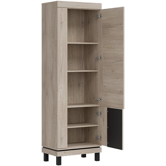 Schrank Mati Mi09 eiche cremona/schwarz