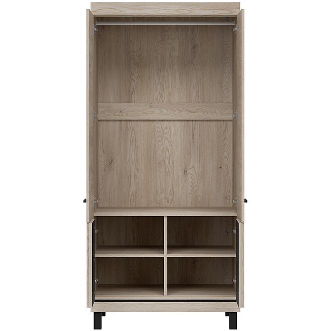 Schrank Mati Mi10 eiche cremona/schwarz