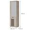 Schrank Mati Mi14 eiche cremona/schwarz,2